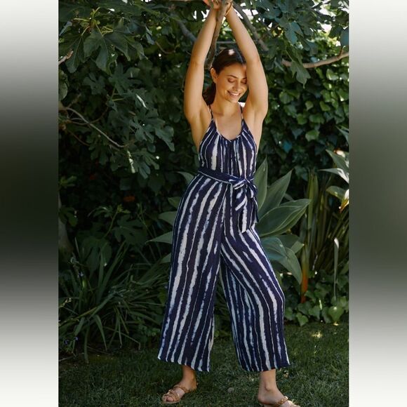 NWT Anthropologie Mason Tie-Front Jumpsuit - Picture 2 of 5